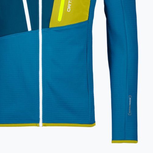 Bluza trekkingowa męska ORTOVOX Fleece Grid heritage blue