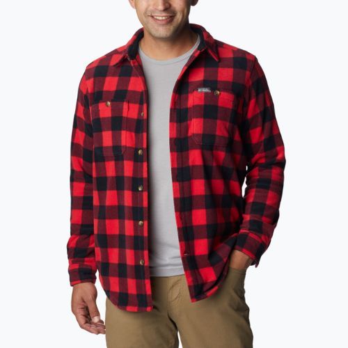 Koszula męska Columbia Flare Gun Fleece mountain red check