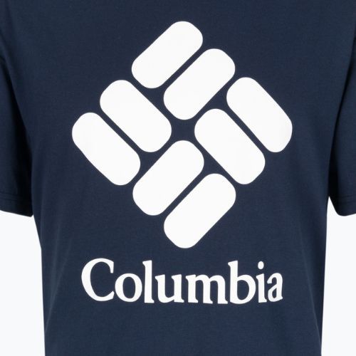 Koszulka trekkingowa męska Columbia CSC Basic Logo collegiate navy/csc stacked logo