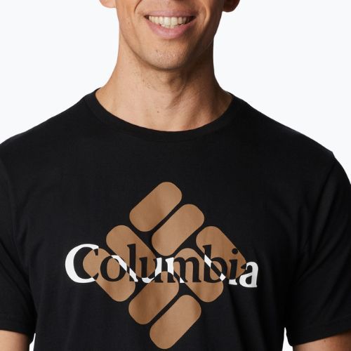 Koszulka trekkingowa męska Columbia CSC Seasonal Logo black/centered gem