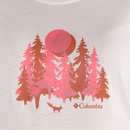 Koszulka trekkingowa damska Columbia Daisy Days Graphic chalk/thru the pines