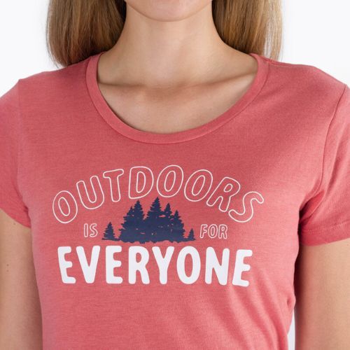 Koszulka trekkingowa damska Columbia Daisy Days Graphic dark coral heather/seek outdoors