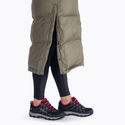 Płaszcz puchowy damski Columbia Pike Lake Long stone green/olive green