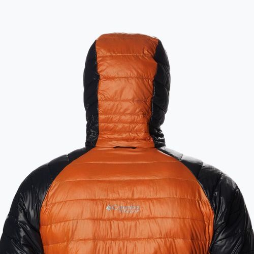 Kurtka męska Columbia Platinum Peak Hooded warm copper/black