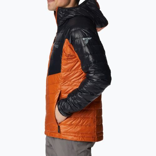 Kurtka męska Columbia Platinum Peak Hooded warm copper/black