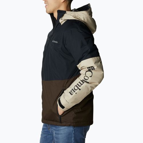 Kurtka zimowa męska Columbia Point Park Insulated black/cordovan/ancient fossil