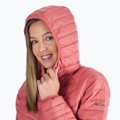 Kurtka damska Columbia Powder Lite Hooded dark coral