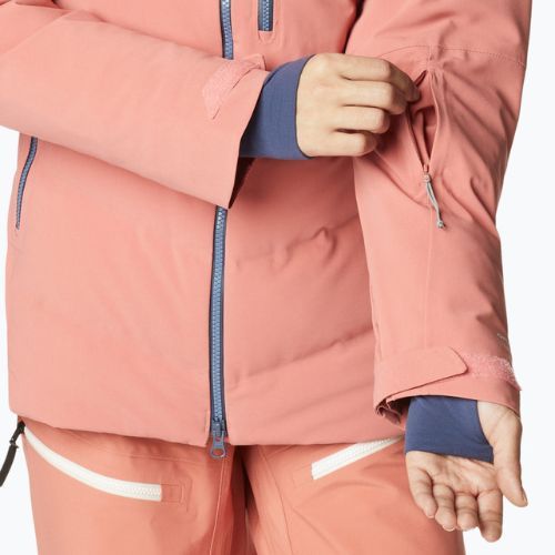 Kurtka narciarska damska Columbia Powderkeg III Down dark coral/peach blossom