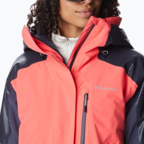 Kurtka narciarska damska Columbia Snow Slab Blackdot neon sunrise/sun glow/nocturnal