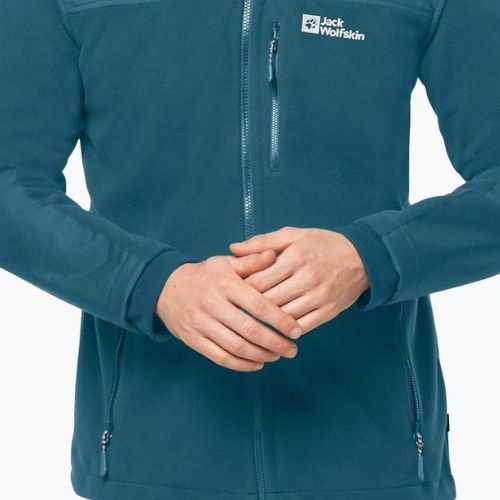 Bluza trekkingowa męska Jack Wolfskin Blizzard FZ blue coral