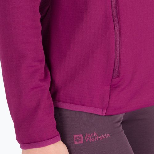 Bluza trekkingowa damska Jack Wolfskin Peak Grid Fleece wild berry
