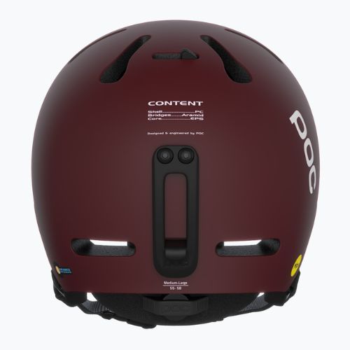 Kask narciarski POC Fornix MIPS garnet red matt