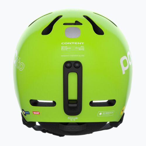 Kask narciarski dziecięcy POC POCito Fornix MIPS fluorescent yellow/green