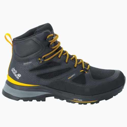 Buty trekkingowe męskie Jack Wolfskin Force Striker Texapore Mid black/burly yellow xt