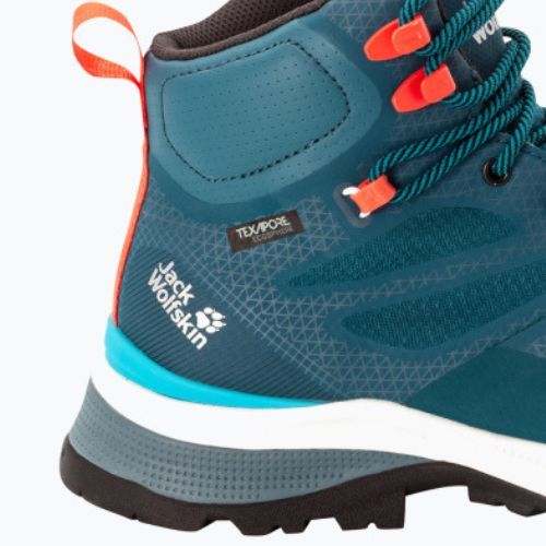 Buty trekkingowe damskie Jack Wolfskin Force Striker Texapore Mid blue/coral