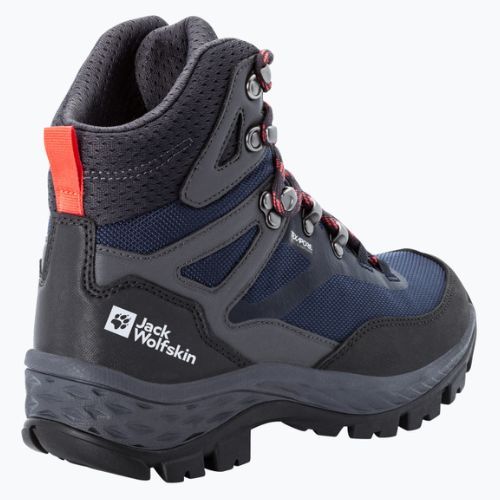 Buty trekkingowe damskie Jack Wolfskin Rebellion Guide Texapore Mid blue/coral
