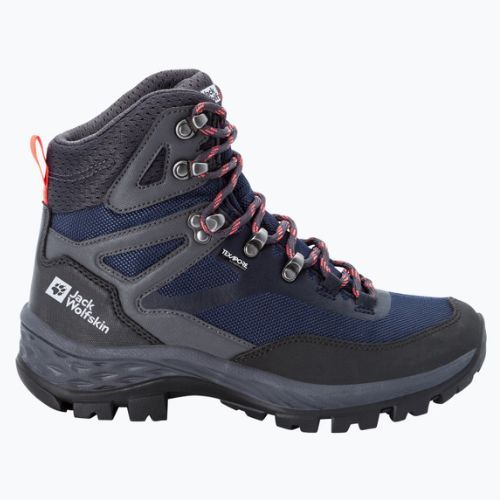 Buty trekkingowe damskie Jack Wolfskin Rebellion Guide Texapore Mid blue/coral