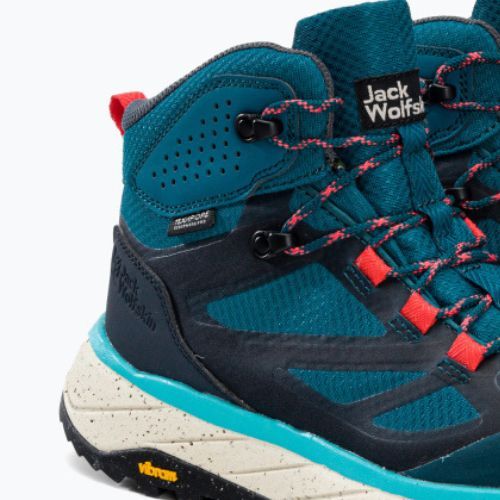 Buty trekkingowe damskie Jack Wolfskin Terraventure Texapore Mid blue/coral