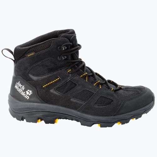 Buty trekkingowe męskie Jack Wolfskin Vojo 3 Texapore Mid black/burly yellow xt
