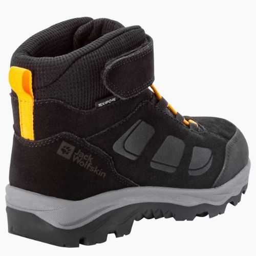 Buty trekkingowe dziecięce Jack Wolfskin Vojo Lt Texapore Mid black/burly yellow xt