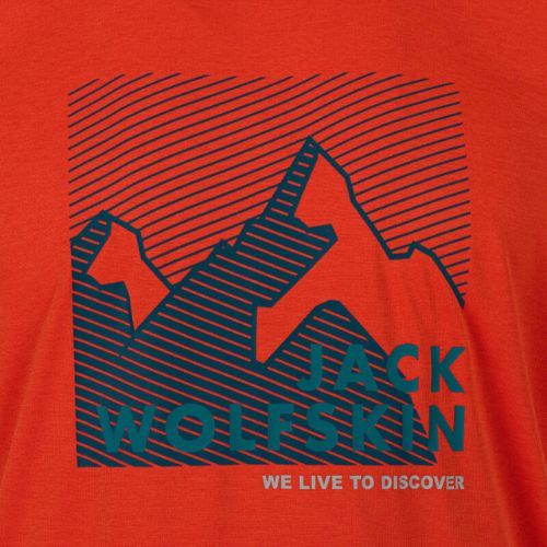 Koszulka trekkingowa męska Jack Wolfskin Hiking Graphic wild brier