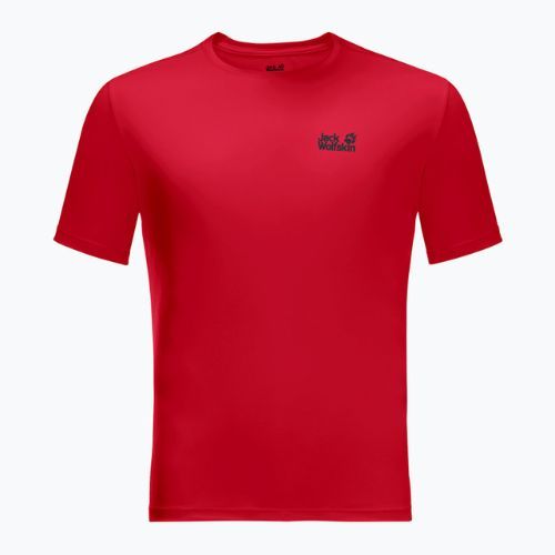 Koszulka trekkingowa męska Jack Wolfskin Tech adrenaline red