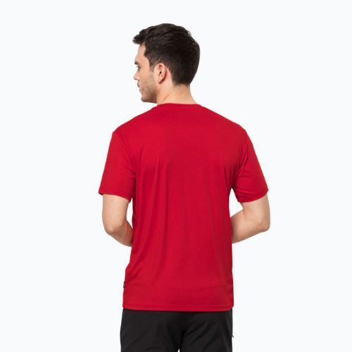 Koszulka trekkingowa męska Jack Wolfskin Tech adrenaline red