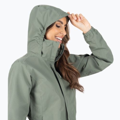 Kurtka przeciwdeszczowa damska Jack Wolfskin Stormy Point 2L hedge green