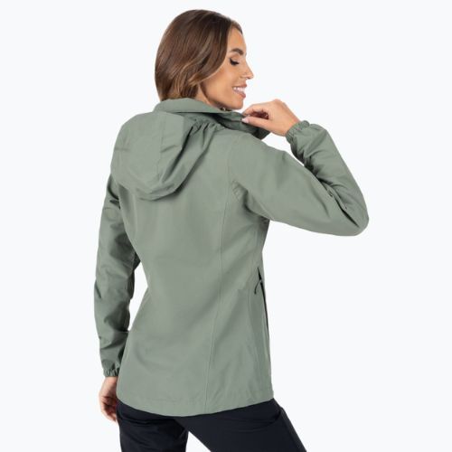 Kurtka przeciwdeszczowa damska Jack Wolfskin Stormy Point 2L hedge green