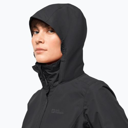 Kurtka przeciwdeszczowa damska Jack Wolfskin Stormy Point 2L black