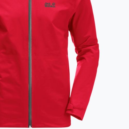 Kurtka przeciwdeszczowa męska Jack Wolfskin Highest Peak adrenaline red