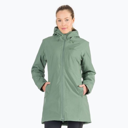 Kurtka ocieplana damska Jack Wolfskin Heidelstein Ins hedge green