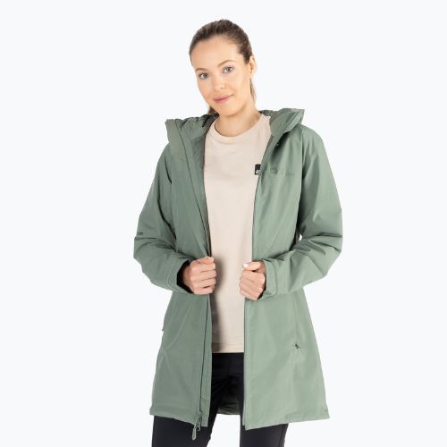 Kurtka zimowa damska Jack Wolfskin Heidelstein Ins hedge green