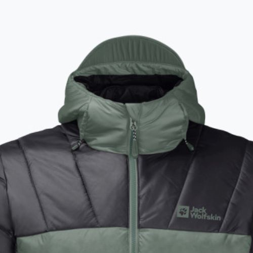 Kurtka puchowa męska Jack Wolfskin Nebelhorn Down Hoody hedge green