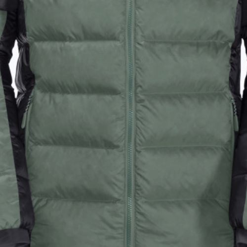 Kurtka puchowa męska Jack Wolfskin Nebelhorn Down Hoody hedge green