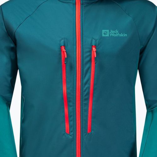 Kurtka softshell męska Jack Wolfskin Alpspitze Hoody blue coral