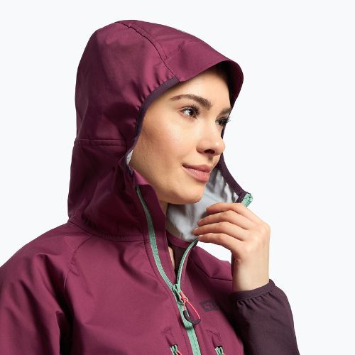 Kurtka softshell damska Jack Wolfskin Alpspitze Hoody wild berry
