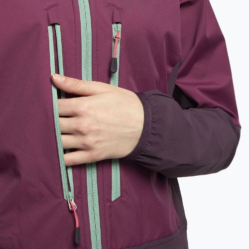 Kurtka softshell damska Jack Wolfskin Alpspitze Hoody wild berry