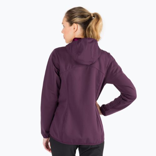 Kurtka softshell damska Jack Wolfskin Windhain Hoody grapevine