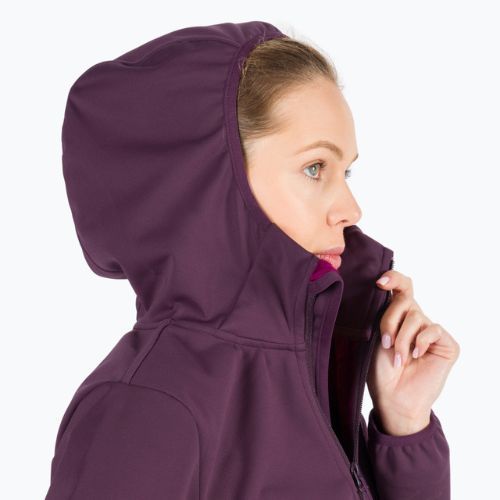 Kurtka softshell damska Jack Wolfskin Windhain Hoody grapevine