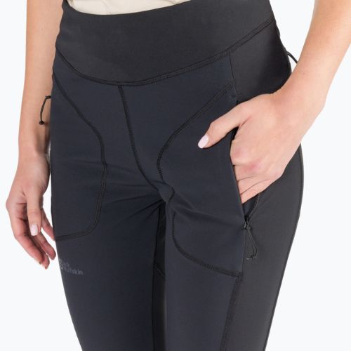 Legginsy damskie Jack Wolfskin Salmaser Tights black