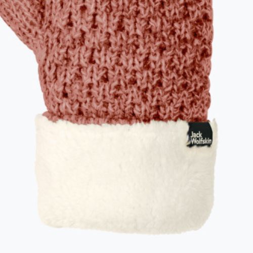 Rękawice zimowe damskie Jack Wolfskin Highloft Knit autumn red