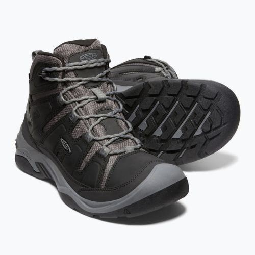 Buty trekkingowe męskie KEEN Circadia Mid WP black/steel grey