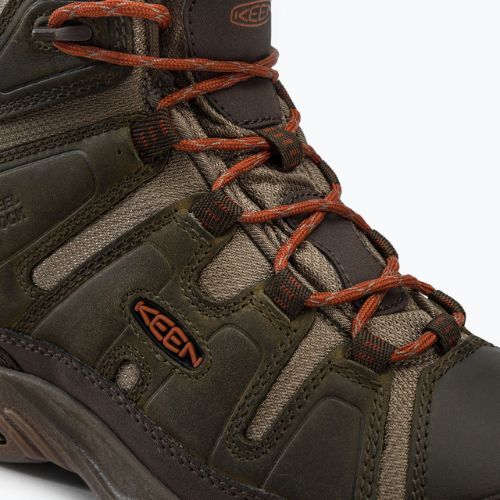Buty trekkingowe męskie KEEN Circadia Mid WP dark olive/potters clay