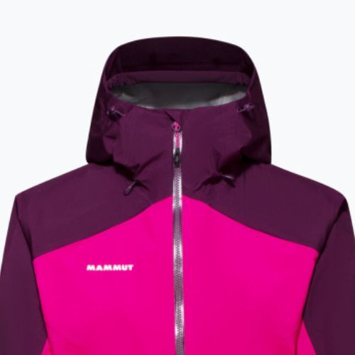 Kurtka przeciwdeszczowa damska Mammut Convey Tour HS Hooded pink/grape