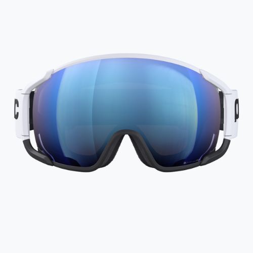 Gogle narciarskie POC Zonula Clarity Comp hydrogen white/uranium black/spektris blue
