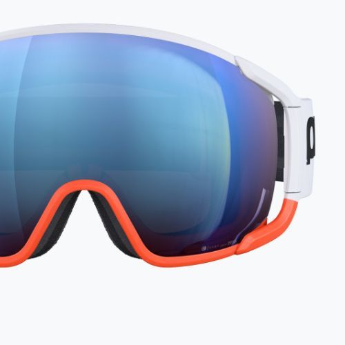Gogle narciarskie POC Zonula Clarity Comp white/fluorescent orange/spektris blue