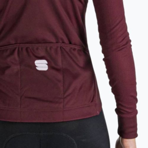 Longsleeve rowerowy damski Sportful Kelly Thermal Jersey red wine