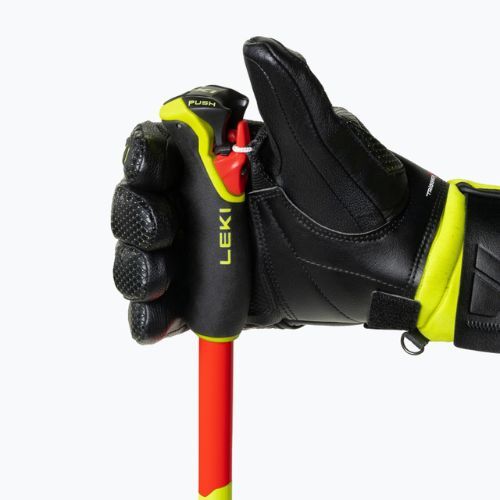 Kije narciarskie LEKI WCR GS 3D bright red/black/neon yellow