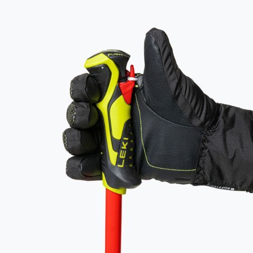 Kije narciarskie dziecięce LEKI WCR Lite SL 3D Junior bright red/black/neon yellow